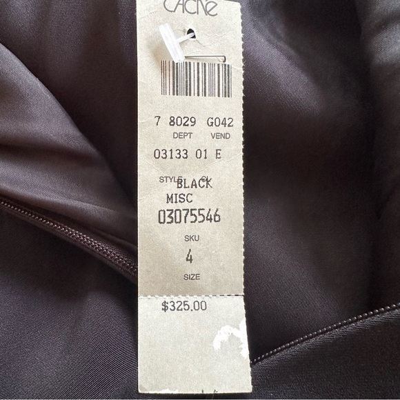 Y2K 90’s Long Black Formal Dress Cache Women 4 Vtg NWT Classic Cocktail Prom LBD - Picture 11 of 16